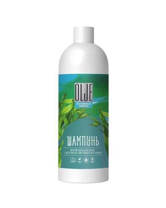 OLJE / Натуральный шампунь против выпадения волос с экстрактом концентрата спирулины и кератина 1000 мл в Липецке